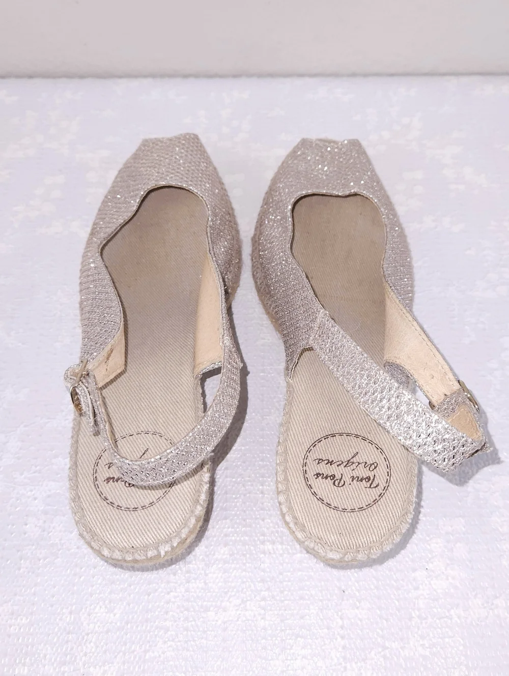 New! TONI PONS Carol Slingback Espadrille Wedge Peep-Toe Pumps US 11